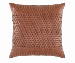 Faux Leather Decorative Pillow