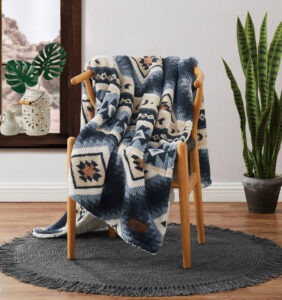 Popcorn Sherpa Patterned Throw